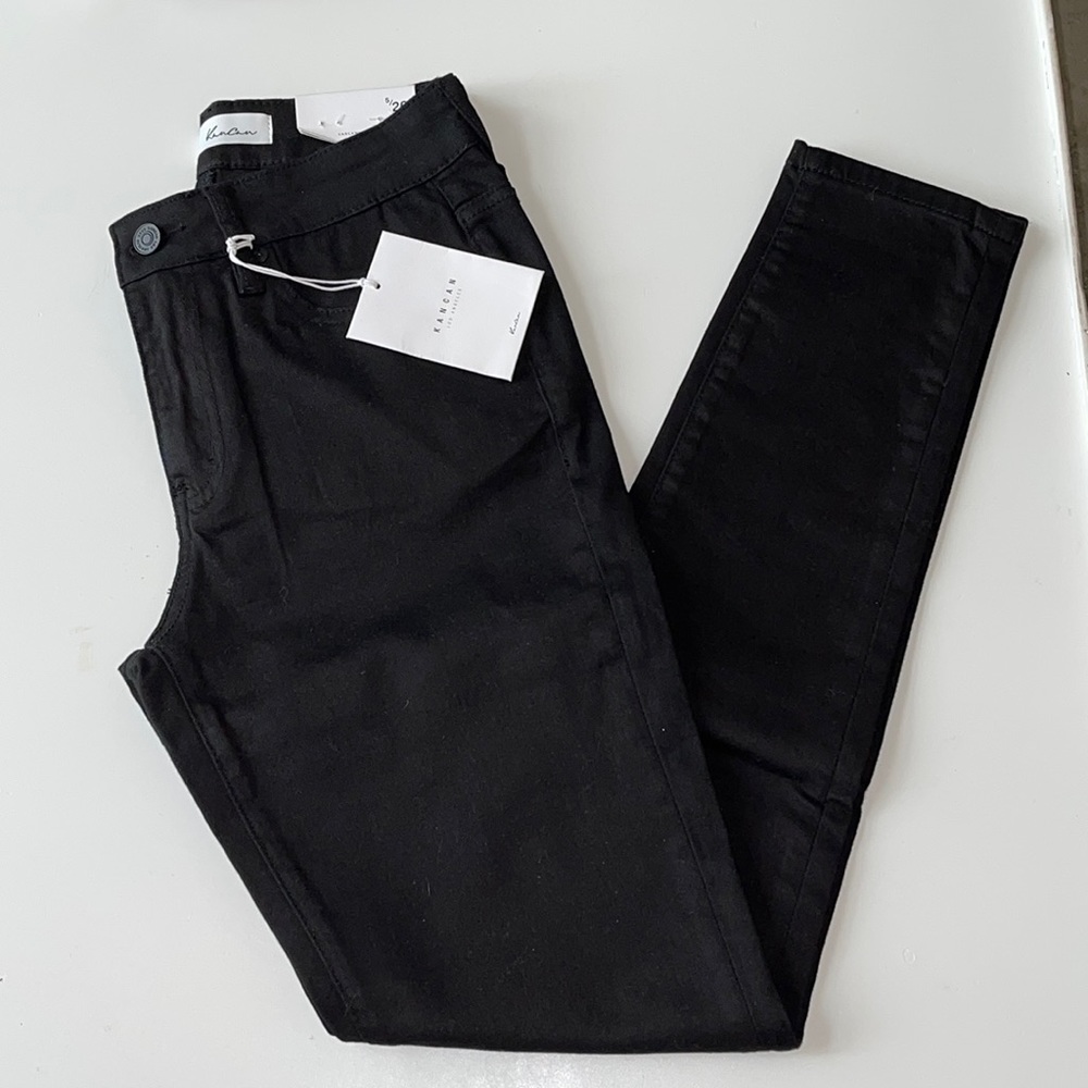 Kancan High Rise Skinny Black Denim